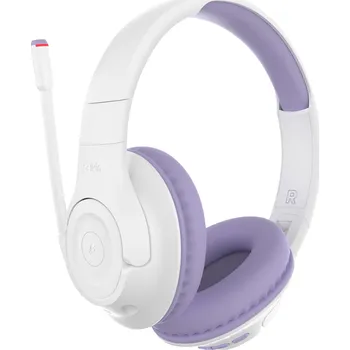 Sluchátka Belkin SOUNDFORM™ Inspire - Wireless Over-Ear Headset for Kids - dětská bezdrátová sluchátka, bílá/fialová AUD006BTLV